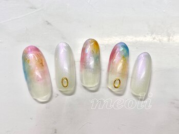 ミオリィ(meoli)/ワンカラー＋ニュアンスアート