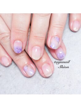 たゆ ネイル(たゆnail)/ニュアンスフラワーネイル