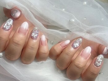 ジョアネイル(JOA Nail)/定額/ぷっくり/蝶/カラグラデー