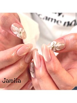 ジャミーラ/手書きアート/ミルクマグネット