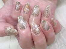 ケーズネイル製作所/大理石ネイル