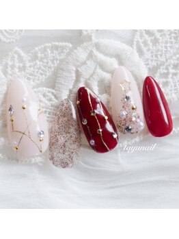 パラジェルクリスマスネイル