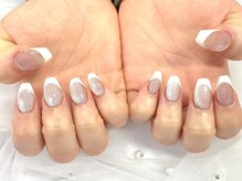 ネイルネージュ 錦糸町(Nail Neige)/スカルプ/持ち込み/春フレンチ