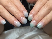 サロン アクセシブル(salon ACCESSIBLE)/ブルーグラデーションネイル