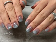 エクラス 銀座(Heclats)/グラデーション/ブルー/秋ネイル
