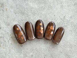 バレンタインネイル