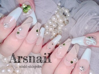 アルスネイル(Ars nail)/ミントカラー春ネイル