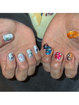 落書きネイル[新宿/新宿駅]