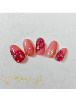 ケージュール(Kjour)/華やかレッドネイル