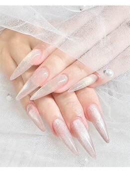 ネイルサロン アリイ(Alii)の写真/長さ出しスカルプネイルも2時間で完成☆オフィス・日常に映えるシンプル系ネイルも得意！シアーカラー豊富