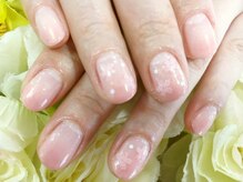 ネイルサロン 爪吉/淡いお花が春らしい♪