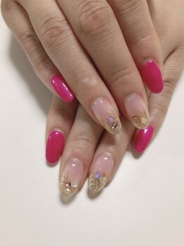 ビューティーネイル(Beauty Nail)/パール入りピンクが素敵