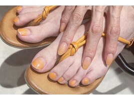 【グラデーションフットネイル】