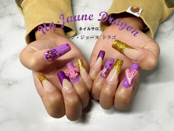 アン ジョーヌドラゴ/【ロングネイル】パープルネイル