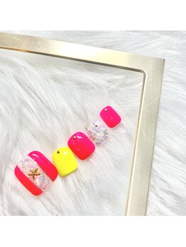 アンドラッシュネイル(&Lash nail)/フットネイル10本デザインコース