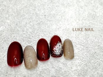 ルークネイル 恵比寿店(LUKE NAIL)/雪の結晶 クリスマスネイル 冬