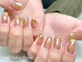 ニュアンスネイル/ゴールド