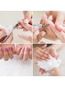 迷ったらこれ♪【ハンド】ふっくら手肌うる艶ネイルケア+ジェルネイルコース
