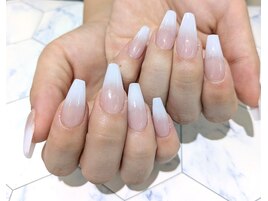 【スカルプ】白グラデーション