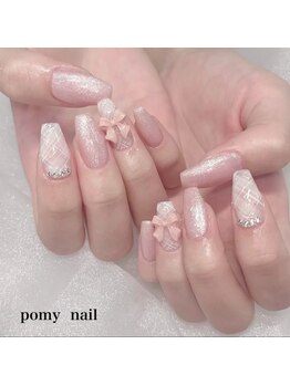 ポミーネイル 池袋店(pomynail)の写真/《お仕事帰りにもOK！》シンプルネイルも仕上がり◎美フォルムで爪の先まで美しく女性らしいスラっと綺麗♪