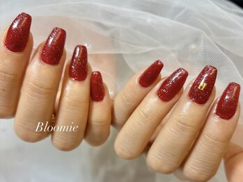 サロン ブルーミー 大井町店(Salon Bloomie)/赤 on フラッシュネイル
