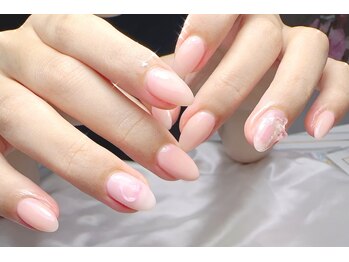 シェリーピンク(cherie pink)の写真/オフィスにも日常にも馴染む上品ネイル♪ワンカラー5,300円~☆肌なじみカラーで大人可愛い指先へ♪