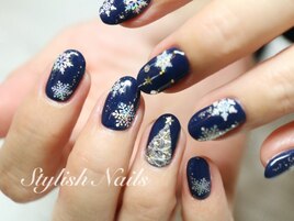 クリスマスツリー＆雪の結晶１