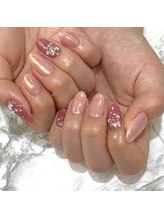 グラマラス プレジール 中野店(glamourous plaisir)/オーロラパウダーネイル