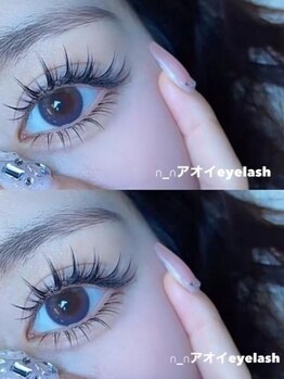 アオイ アイラッシュ 大久保店/ワンホン、漫画デザイン上と下