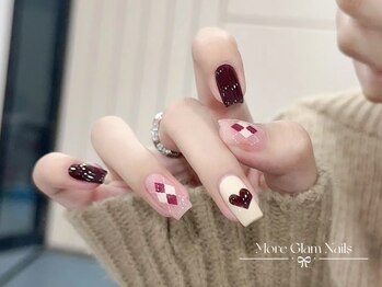 モアグラム 池袋東口店(More Glam)/赤　チェック