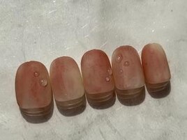 桃ネイル8500円