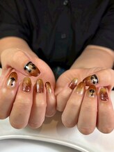 アトリエハルミナ バイ バラ 三島店(atelierharumina by valla)/南国ヤシの木ネイル/夏ネイル/海