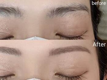 ナビレラ(navillera)/平行眉×眉カラー