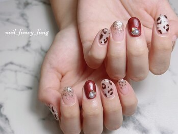 ネイル ファンシーファング(nail_fancy_fang)/季節の定額 レオパード