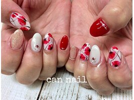 秋のお花ネイル♪