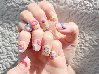 マグノリアネイル(magnolia nail)/ミディアムアートコース　