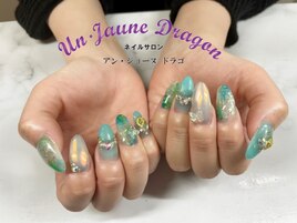 【自爪ネイル】夏ネイル