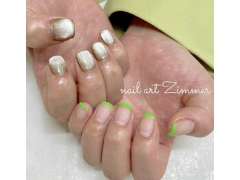 ネイルアート ジマー/60minart のちぐはぐ