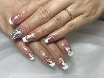 ネイルビジョルノ つくばみどりの店(Nail Begiorno)/フレンチ マグネット ネイル
