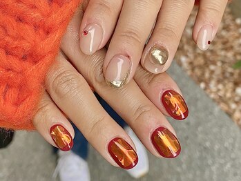 ビューティーフロア ビビット サロンアンドスクール(BEAUTYFLOOR vivid salon&school)/ボルドー氷ネイル★