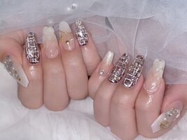 【miuネイル】ツイードネイル