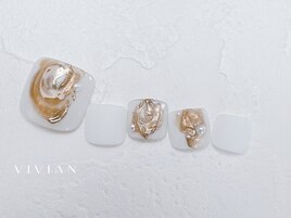 フット　ニュアンス　ホワイト