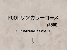 ハラダ(HaRaDa)/【フット】 ワンカラーネイル