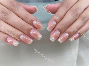 ココナッツネイル/春ネイル