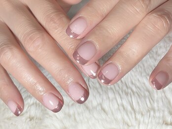 ミラーフレンチネイル