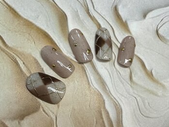 キャンアイドレッシー 三鷹ネイルサロン/アーガイルネイル【定額B】