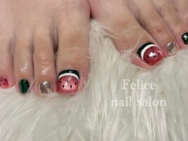 すいかネイル/フット/フルーツ