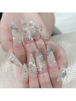 クイーンズビューティーサロン 新宿本店(Queen's beauty salon)/チップ長さ出し10本やり放題