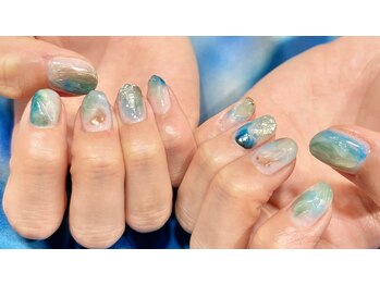 ネイル シスター(nail sister)/夏色ニュアンスネイル