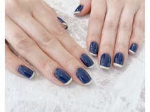 ネイルサロン ティフィン(tiffin)/～ネイビーフレンチ～